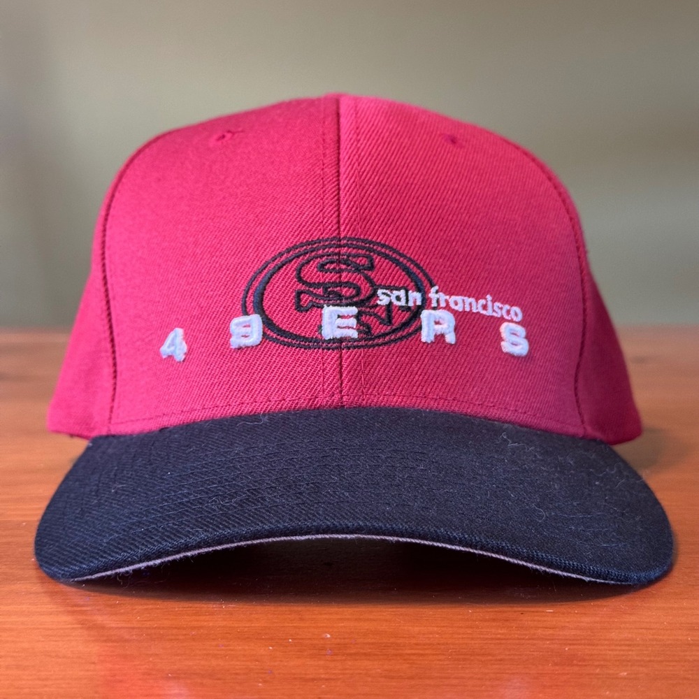 Vintage Starter San Francisco 49ers Hat Red Black NFL Adjustable Cap